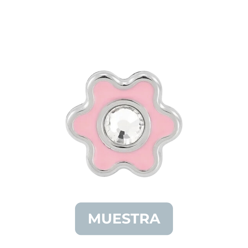 MUESTRA: 009C Flor Rosa 6mm STS