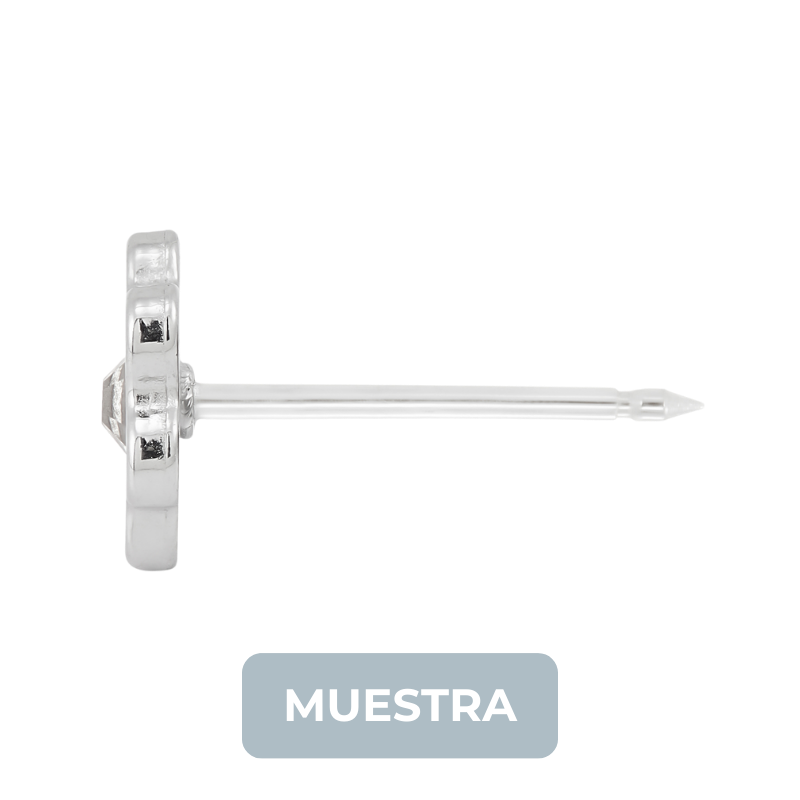 MUESTRA: 009C Flor Rosa 6mm STS - Imagen 2