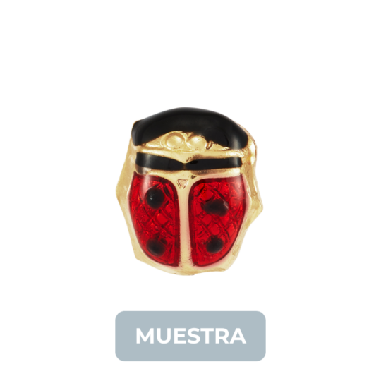 MUESTRA: 1044C Mariquita 6mm GP 24kt