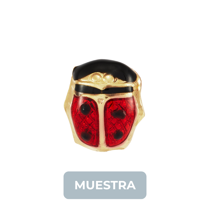 MUESTRA: 1044C Mariquita 6mm GP 24kt