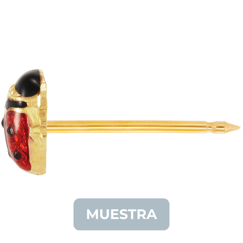MUESTRA: 1044C Mariquita 6mm GP 24kt - Imagen 2