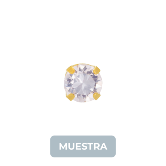 MUESTRA: 32C Zircón Dentado 3mm GP 24kt