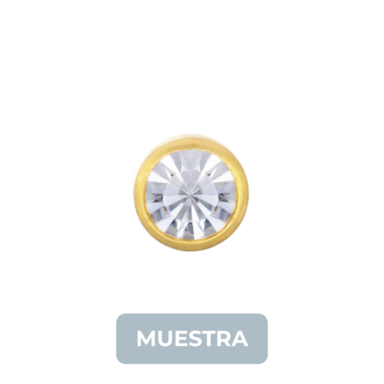 MUESTRA: 591C Cristal Biselado 4mm GP 24kt