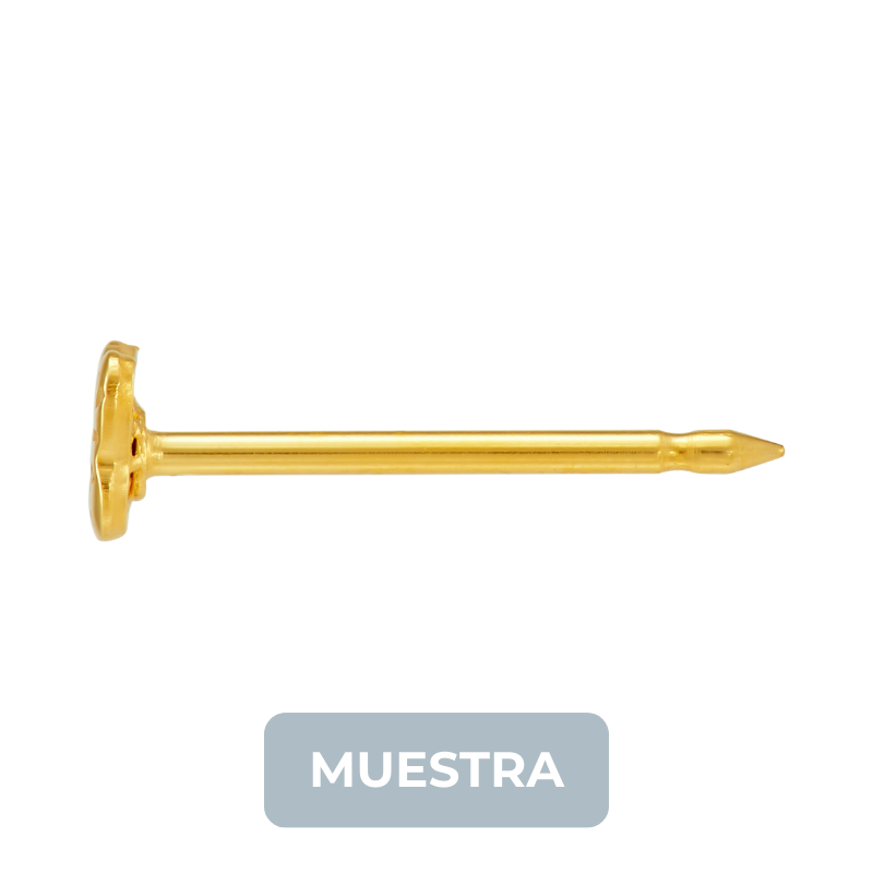 MUESTRA: 60C Mariposa 4mm GP 24kt - Imagen 2