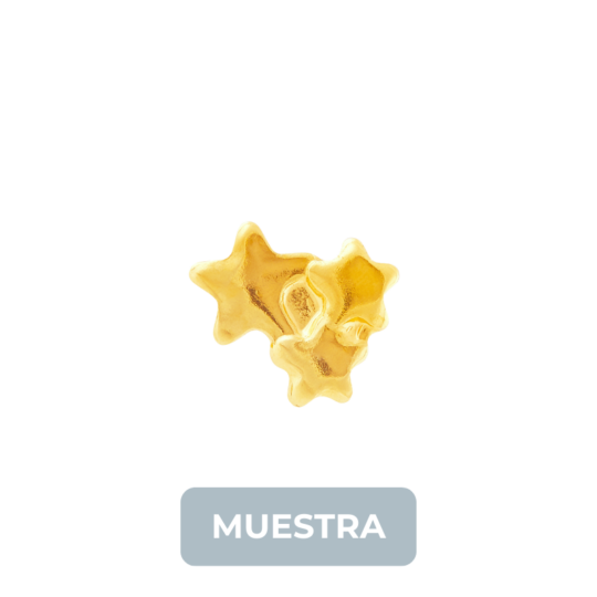 MUESTRA: 62C 3 Estrellas 4mm GP 24kt