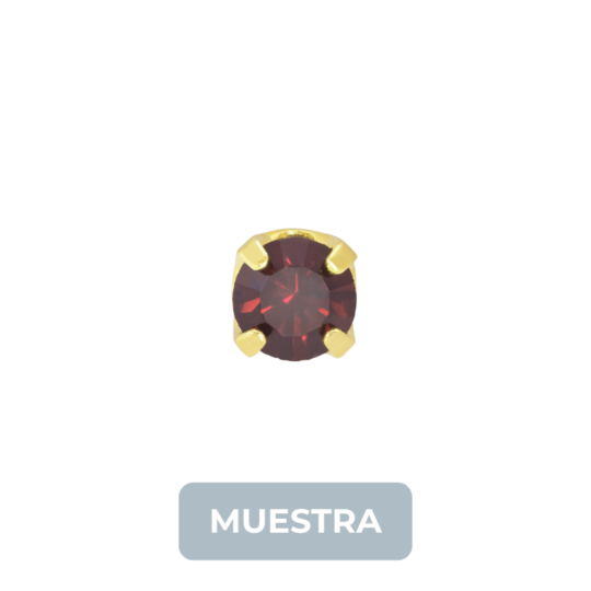 MUESTRA: 81C Burgundy Dentada ENERO 3mm GP 24kt